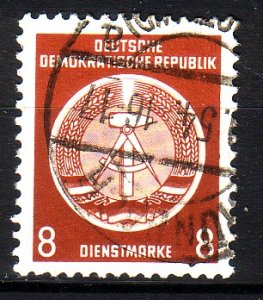 DDR Dienst A  3 XII gestempelt (3485B)