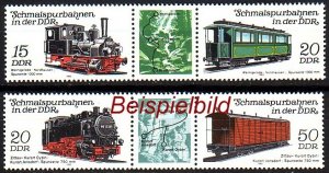 DDR 2792-2795 ZD Zusammendruck DS Dreierstreifen postfrisch ** (K3)